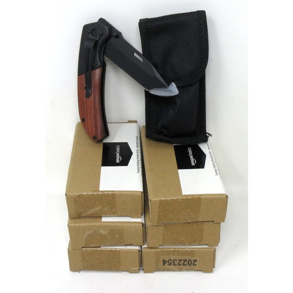 6 New Folding Knives with 3.5  Blades