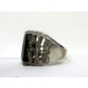 Image 2 : Dramatic .925 Sterling Silver Black Crystal Ring