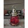 Image 2 : 2 Sets of 3 New 6" Red Glass Decorative Lanterns