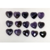 Image 1 : 15 Polished Amethyst Gemstone Hearts
