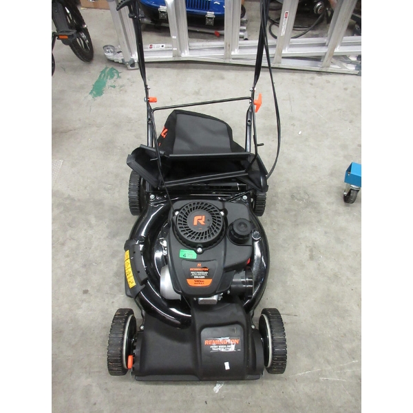 Remington Self-Propelled Gas Mower with Grass Bag
