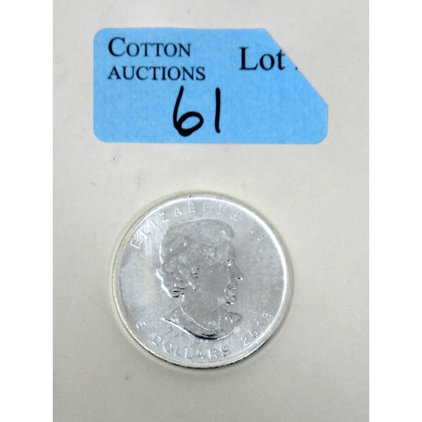 1 Oz .9999 Silver 2013 Canada Maple Leaf Coin 
