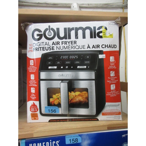 Gourmia 8 Quart Digital Air Fryer - Front Basket Style
