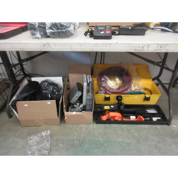 3 Boxes of Tools and Automotive Accessories
