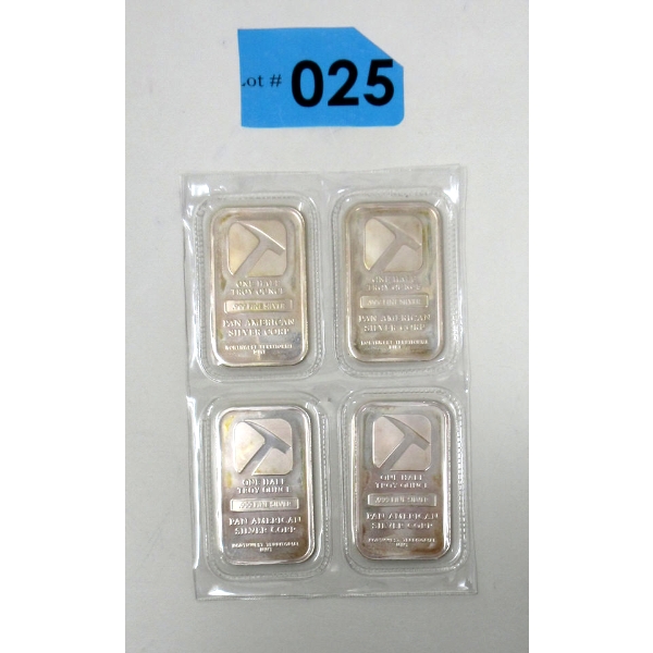 Uncut 4 x 1/2 Oz .999 Silver NWTM Bars 