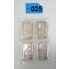 Image 1 : Uncut 4 x 1/2 Oz .999 Silver NWTM Bars 