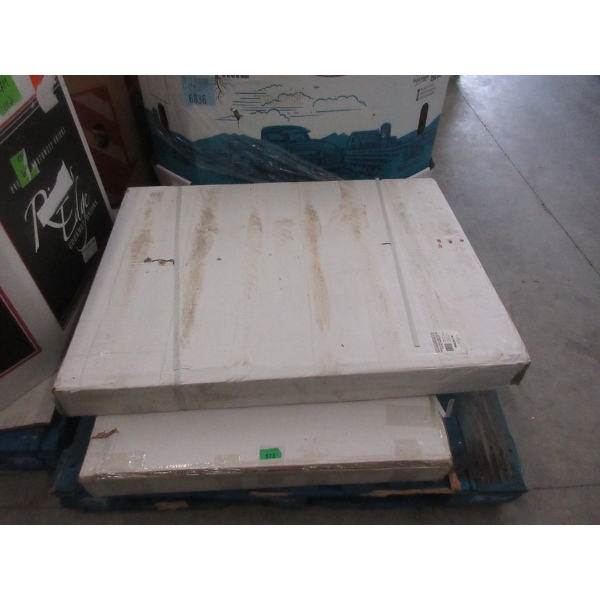 2 Modular Wood Display Cabinets - Flat Pack