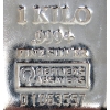Image 3 : 1 Kilo .999+ Silver RMC Serial Numbered Bar 