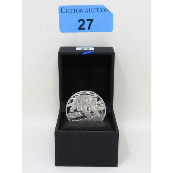 15.87 Gram .9999 Silver 2014 Polar Bear $50 Coin 
