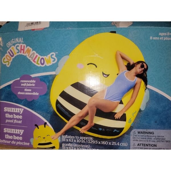 Original Squishmallows Sunny The Bee Pool Float