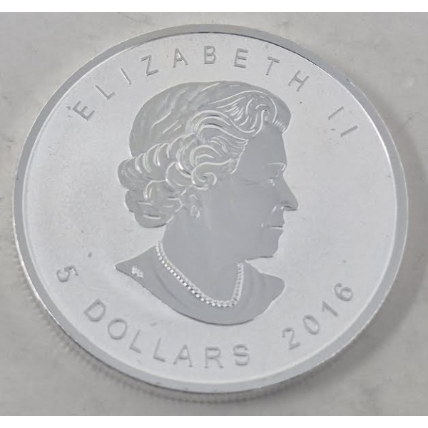 1 Oz .9999 Silver 2016 Canada Maple Leaf Coin