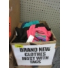 Image 1 : Box of Assorted New Clothing - Most with Tags