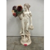 Image 1 : 24" Glazed Ceramic Flower Girl Statue