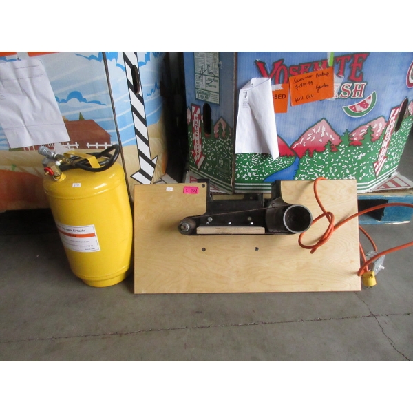 Air Tank and Belt Sander - Preowned - As Is