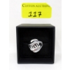 Image 3 : 10 KT White Gold CZ Ring - Size 7.5