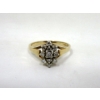 Image 2 : 14 KT Gold .47 Carat Diamond Cluster Ring - Size 10