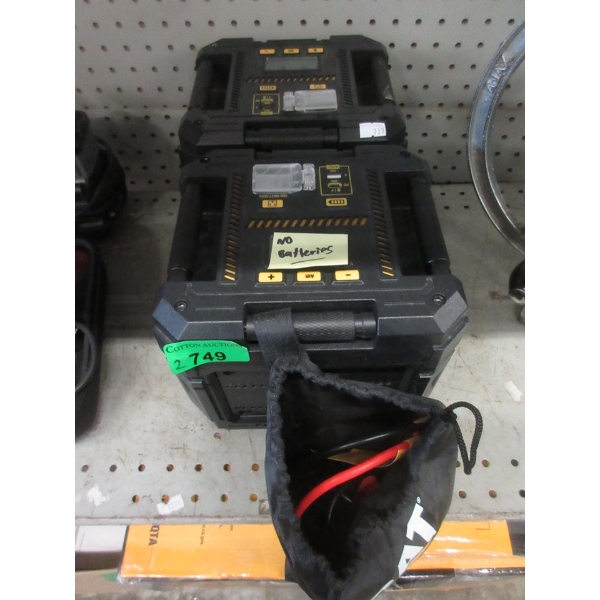 2 CAT Power Boxes - 1 With Battery Cables