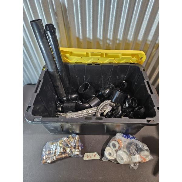 Plumbing Lot - Pipes, Flexible Braided Supply Lines & Fittings