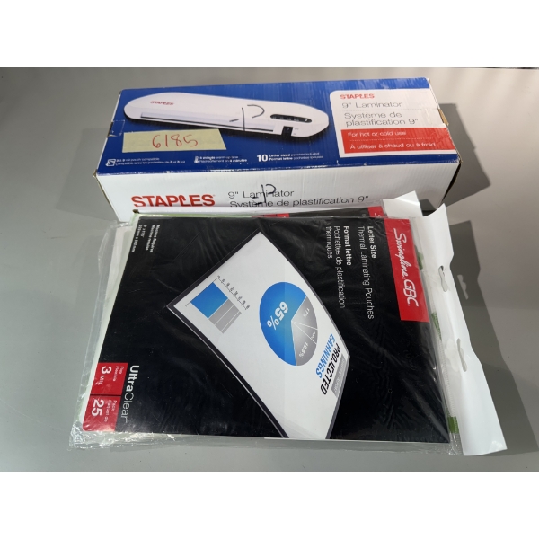 Staples Laminator 9 inches