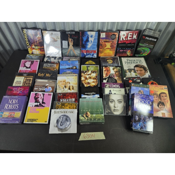 Huge DVD & VHS Lot - Over 60 Items
