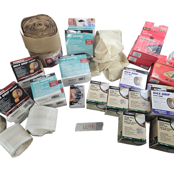 Large Rug Gripper Roll & Carpet Tape Lot 