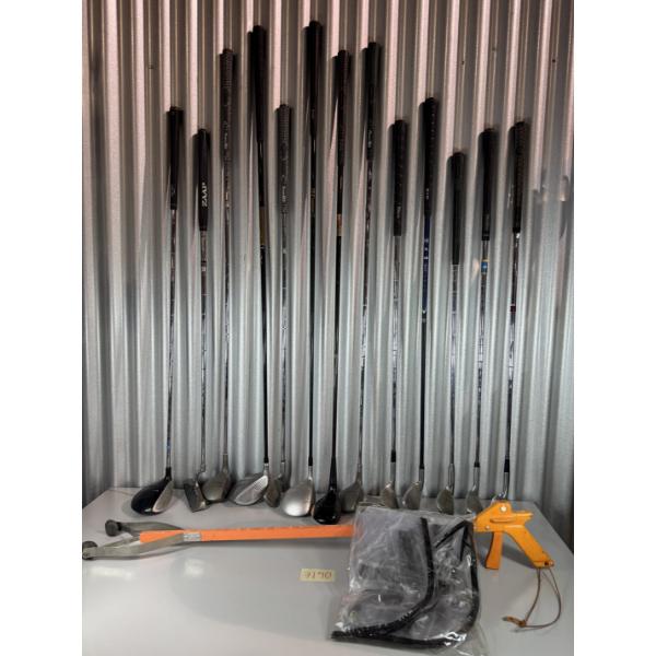 Golf cliub bundle and ball grabber
