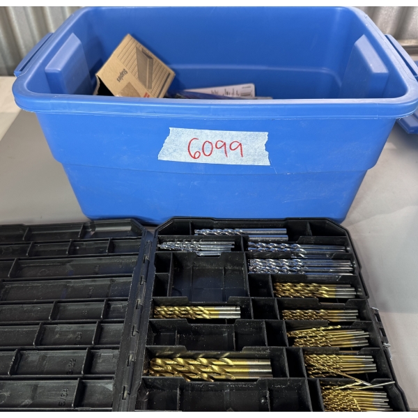 Mini box of Drill bits and brads