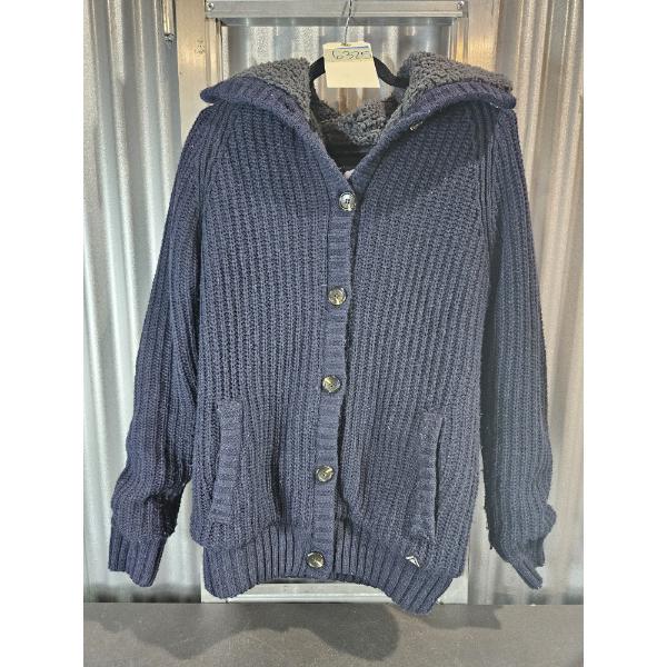 Men's American Stitch Cable Knit Button-Up Cardigan - Size S