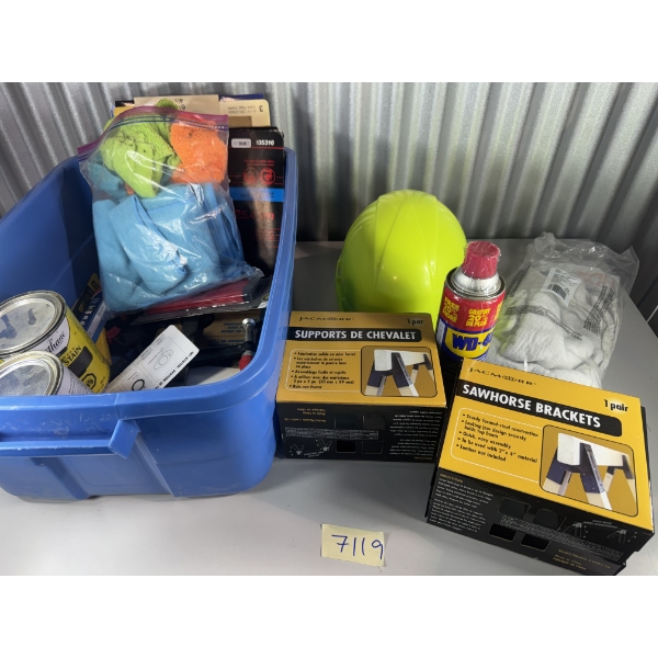 Mixed Tool Bundle with Yellow Helmet