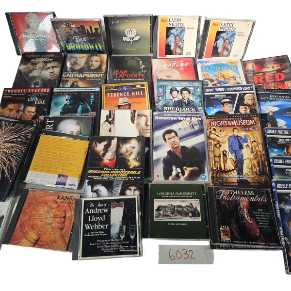 Vintage CD & Movie Lot - 30+ Units