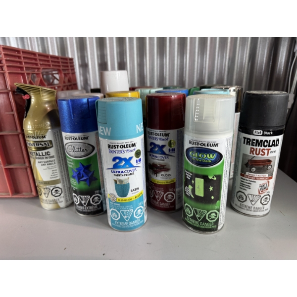 Mixed Spray Paint Lot 1