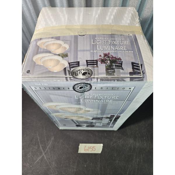 Hampton Bay Designer Edition 6-Pack Flush Mount Light Fixture