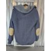 Image 2 : Men's American Stitch Cable Knit Button-Up Cardigan - Size S