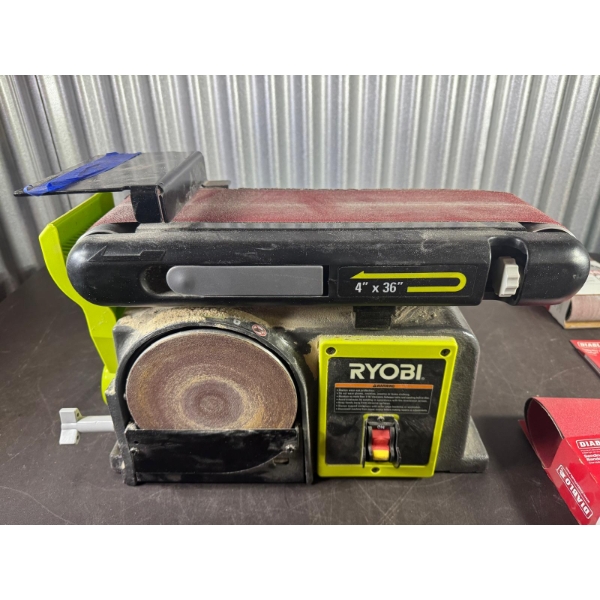 RYOBI Bench Belt / Disc Sander (2-in-1) BD4601G