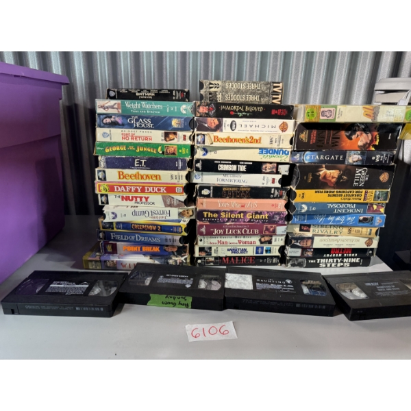 80 plus VHS tapes Various movies