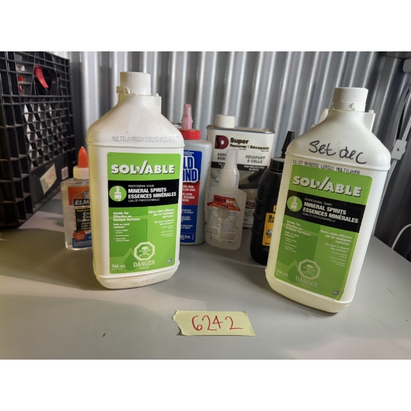 Mixed adhesive and adhesive remover