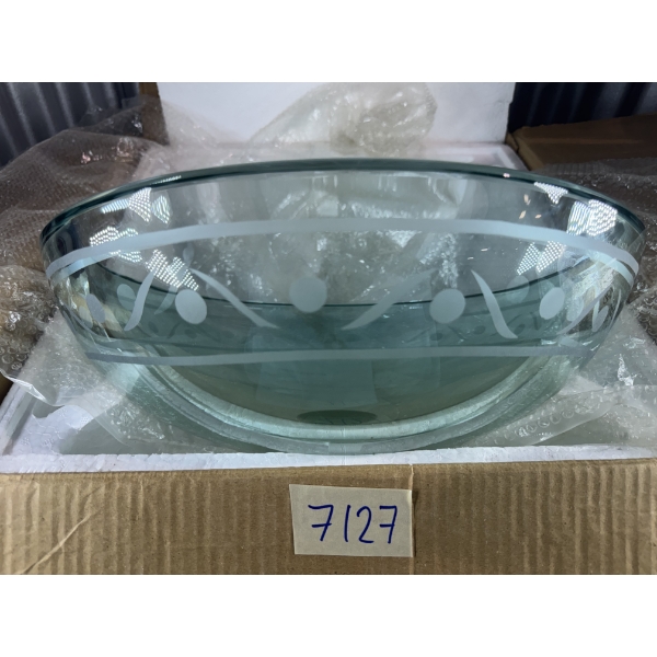 New Luxo Glass Sink Basin in box 