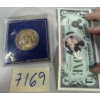 Image 1 : Disney coin and once dollar Mickey Mouse