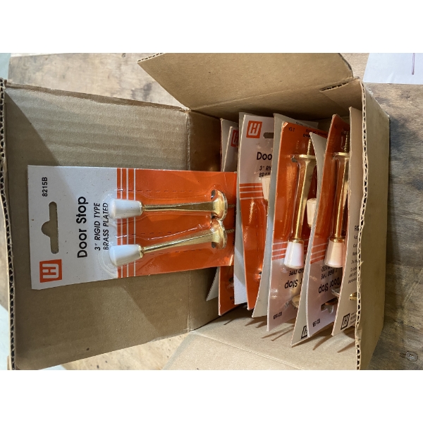 10 OF 3 INCH BRASS DOOR STOPS