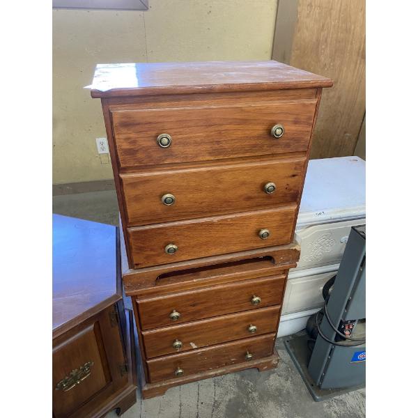 2 WOODEN NIGHT STANDS