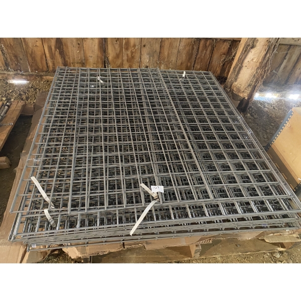 PALLET OF STEEL SHELVING 