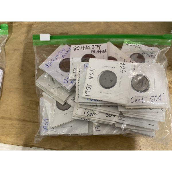 50+ PCS OF CD 1 CENT - 1940s
