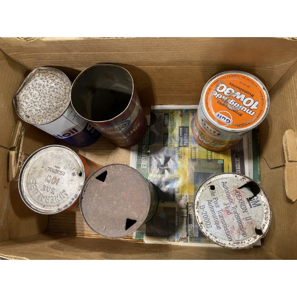 BOX LOT OF COLLECTIBLE TINS