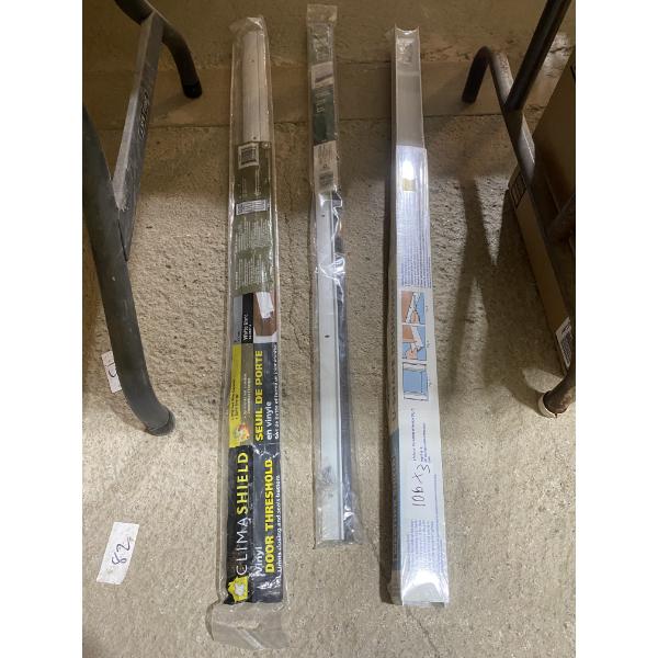 2 OF 36 INCH DOOR SWEEPS AND 1 THRESHOLD