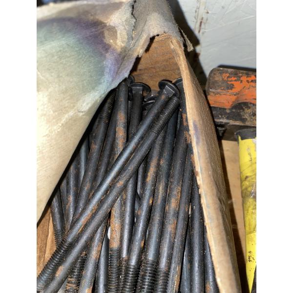 APPROX. 50 OF 6 X 5/16 INCH CARRIAGE BOLTS