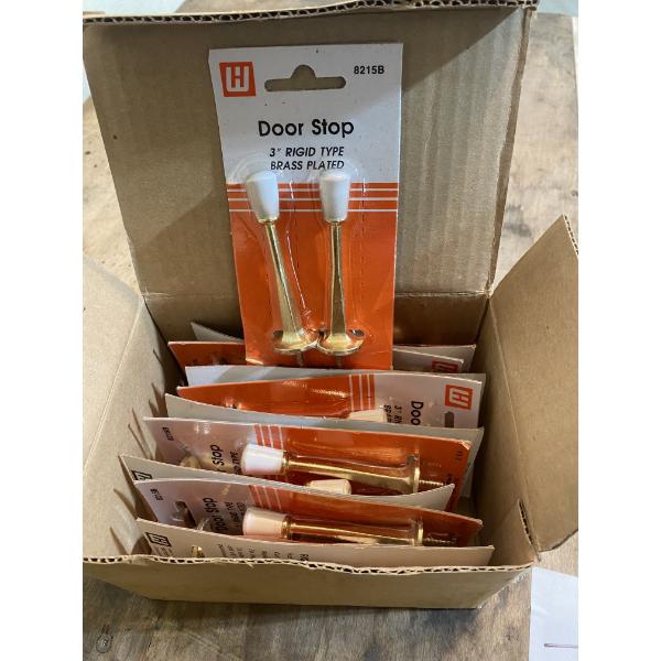 10 OF 3 INCH BRASS DOOR STOPS