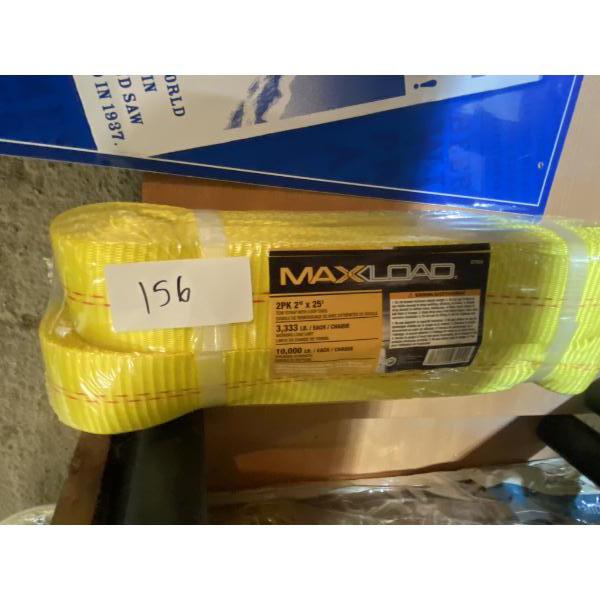2 OF 2 INCH X 25 FT TOW STRAPS