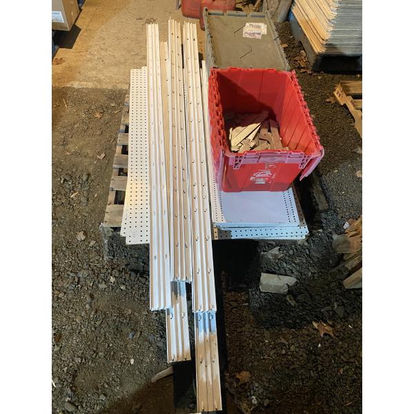 PALLET LOT OF SHELVING PIECES