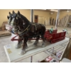 Image 1 : PLASTIC HORSE DECORATION WITH SLEIGH 