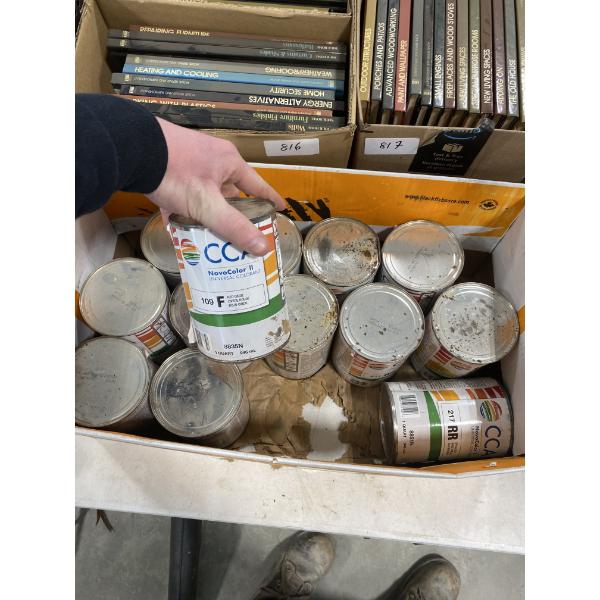 APPROX. 12 CANS OF ASSORTED PAINT